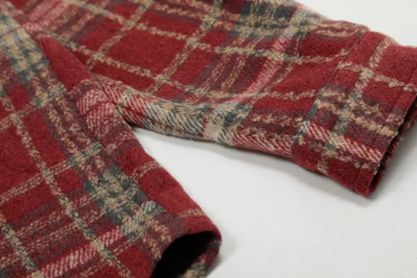 Chrome Hearts Cross Embroidered Plaid Shirt Red - 22