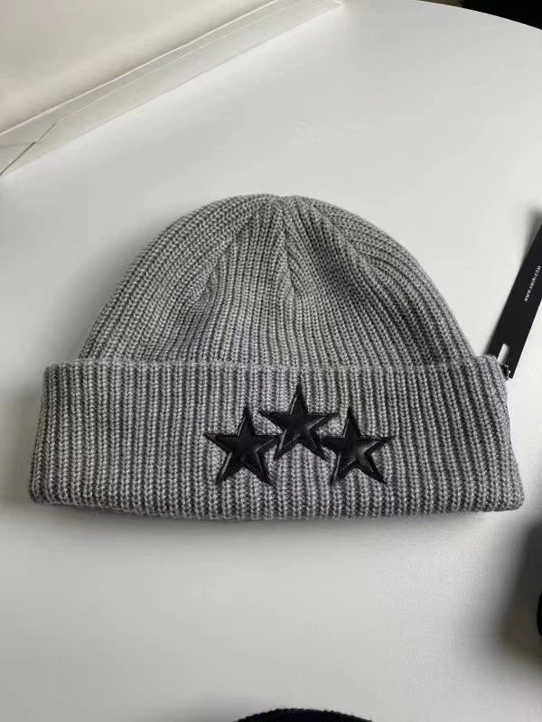 Amiri Script Logo Black Knit Beanie - 10