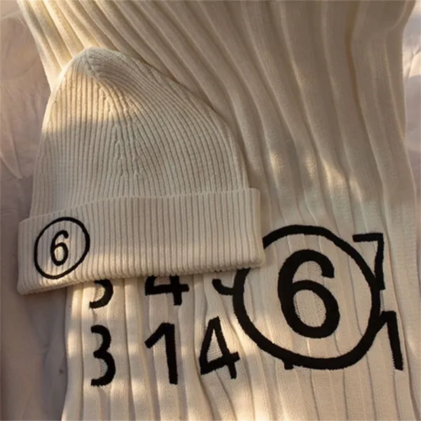 Off-White Circular 6 Beanie White - 5