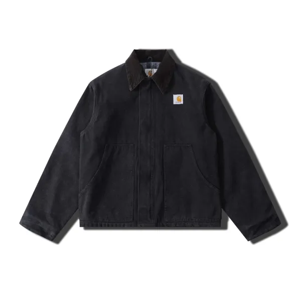 James Embroidered Field Jacket Black - 6