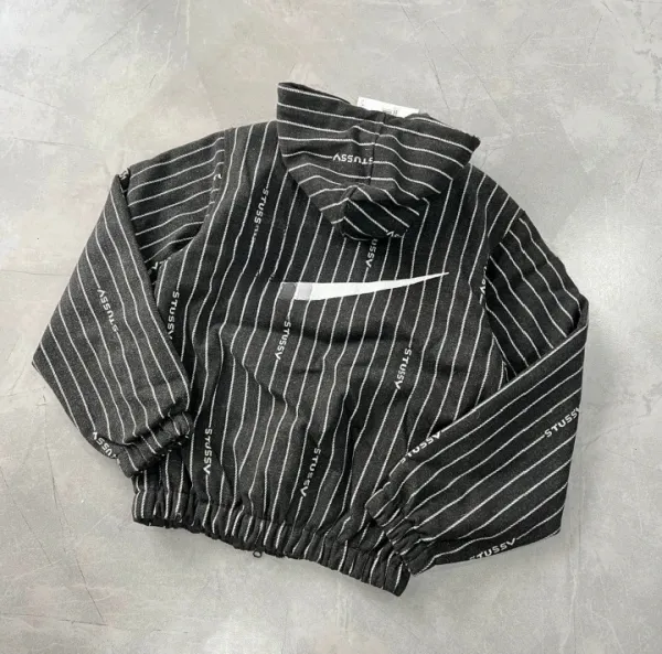 Stüssy x Nike SB Pinstripe Sweatpants Black - 8