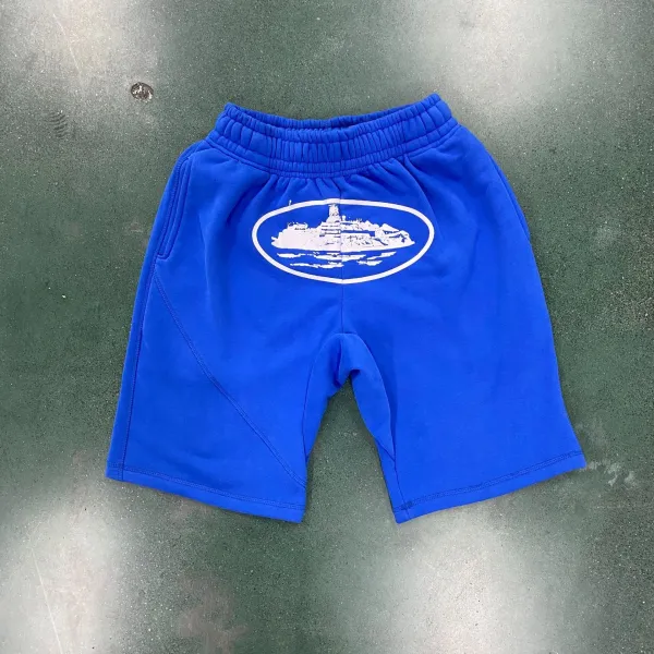 Design Cruise Ship Graphic Shorts Blue - 1