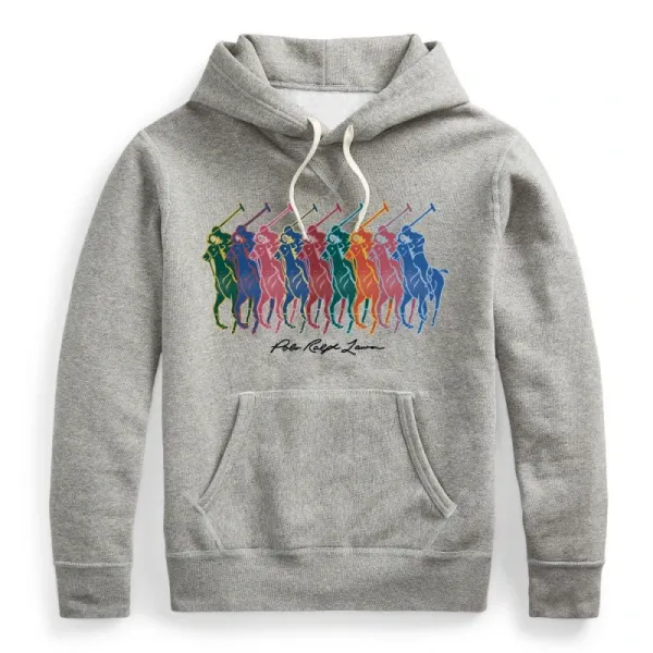 Polo Ralph Lauren Rainbow Pony Hoodie Gray - 1