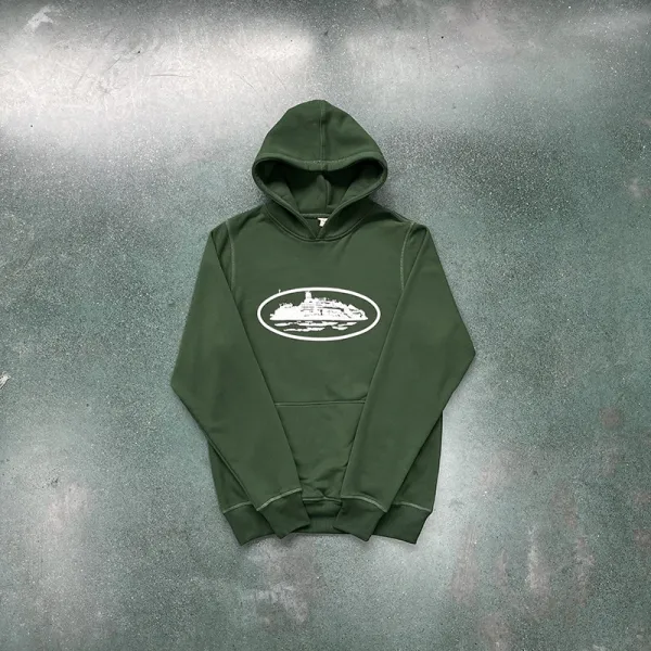 Off-White Cruise Ship Hoodie Army Green Hoodie - 1