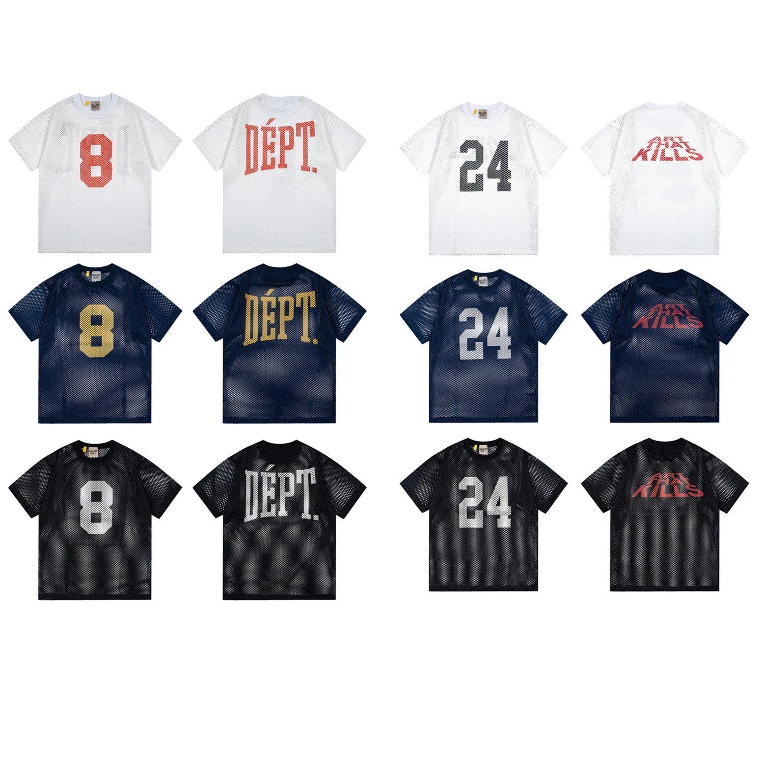 Perforated Mesh Short Sleeve T-Shirt