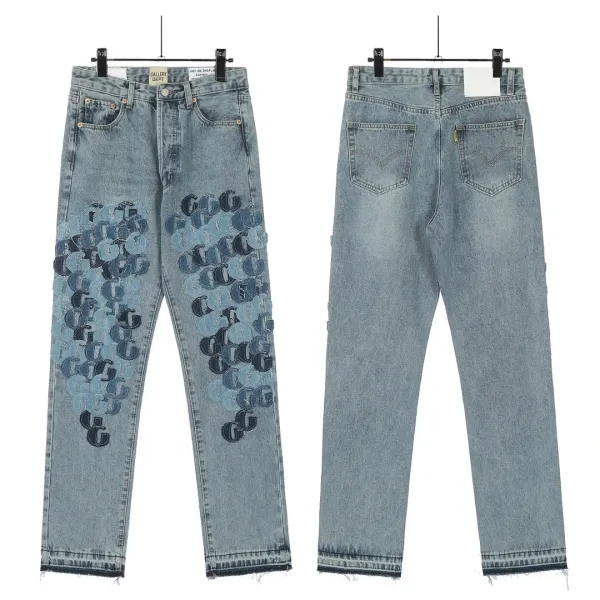 Gallery Dept. Distressed Flare Paint-Splatter Patchwork Denim Jeans - 20