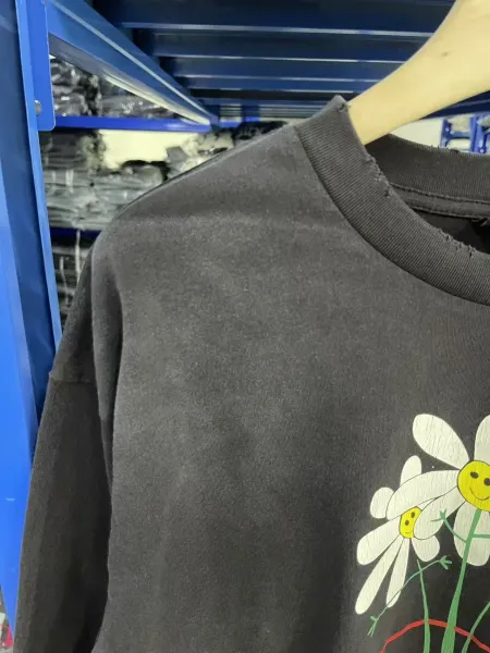 Demna Gvasalia x Balenciaga Daisy Pot Long-Sleeve Tee Black - 21