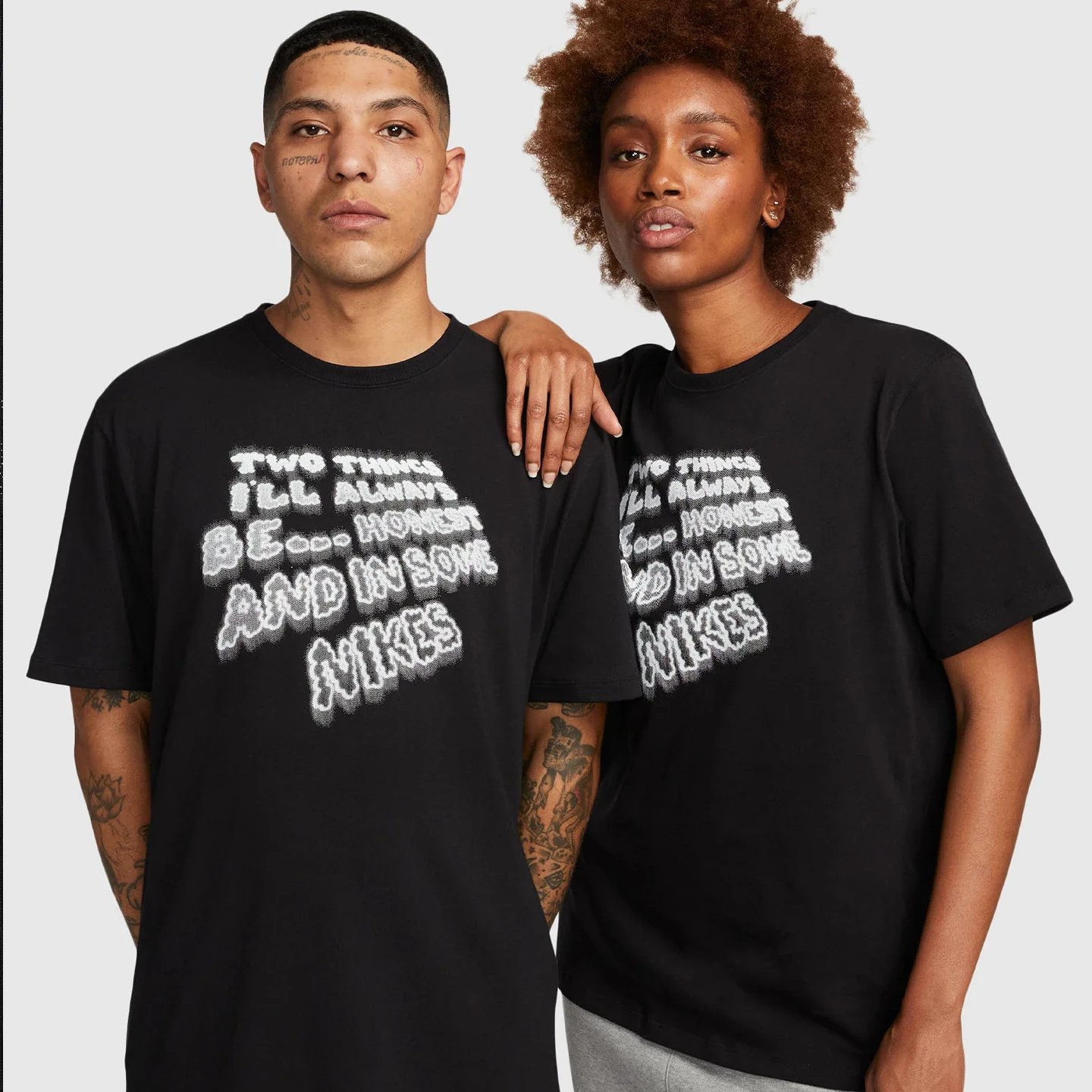 Spring Summer Heavyweight Crew Neck Print T-Shirt