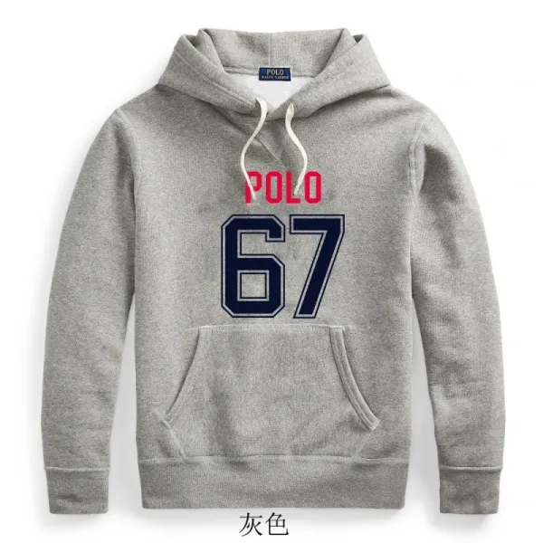 Polo Ralph Lauren 67 Graphic Hoodie Gray - 1