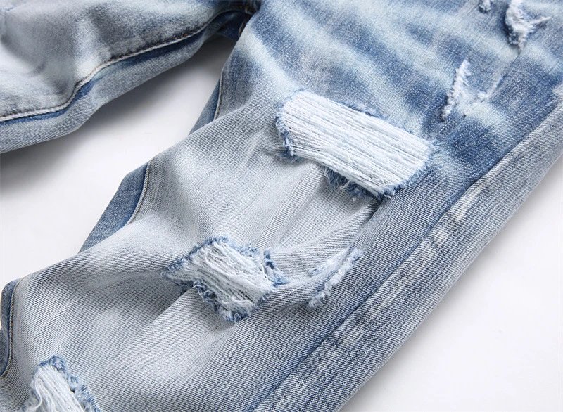 Amiri Distressed Logo Print White Jeans - 9
