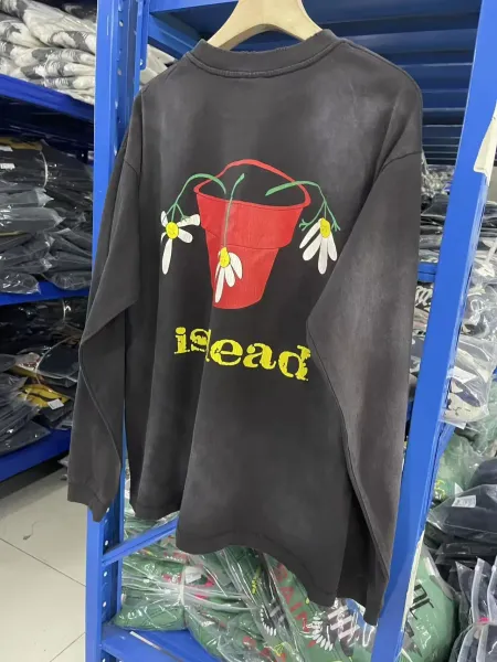 Demna Gvasalia x Balenciaga Daisy Pot Long-Sleeve Tee Black - 13
