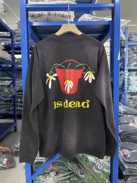 Demna Gvasalia x Balenciaga Daisy Pot Long-Sleeve Tee Black - 7