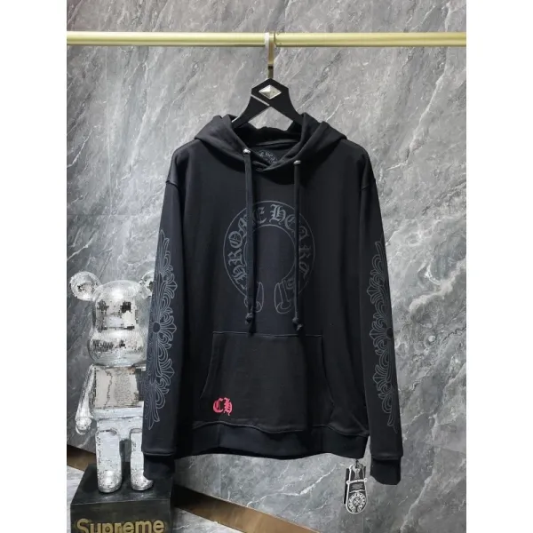 Chrome Hearts x Supreme Black Floral Hoodie - 1