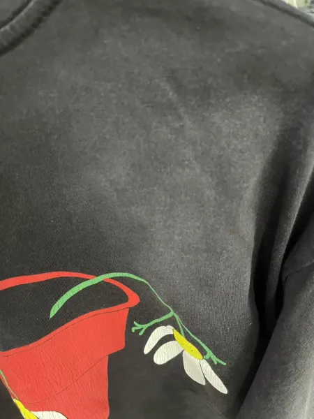 Demna Gvasalia x Balenciaga Daisy Pot Long-Sleeve Tee Black - 15