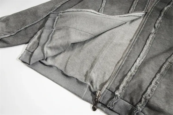 Maison Margiela Grey Deconstructed Hooded Jacket - 23