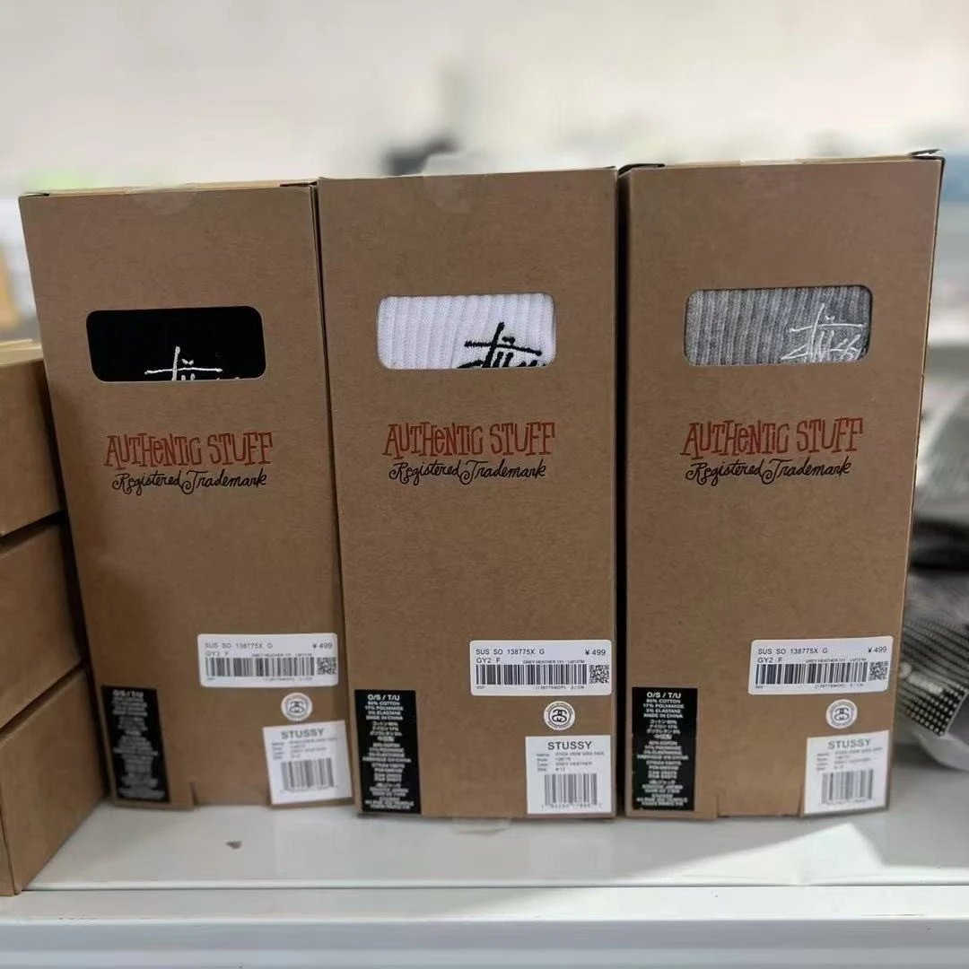 Stussy Classic Logo Socks Black - 6