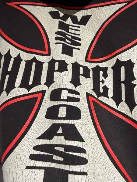 West Coast Choppers Iron Cross Black Zip-Up Hoodie - 12