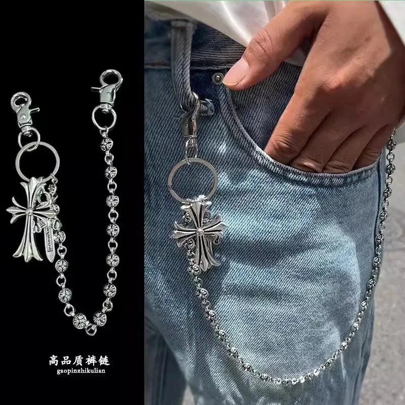 Cross Pendant Chain Belt