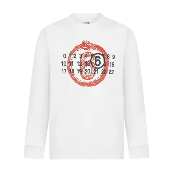Maison Margiela Replica ID Badge Print Long-Sleeve T-Shirt Black - 8