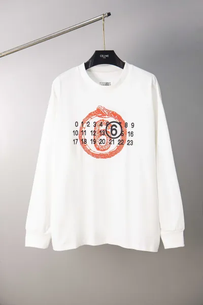 Maison Margiela Replica ID Badge Print Long-Sleeve T-Shirt Black - 10