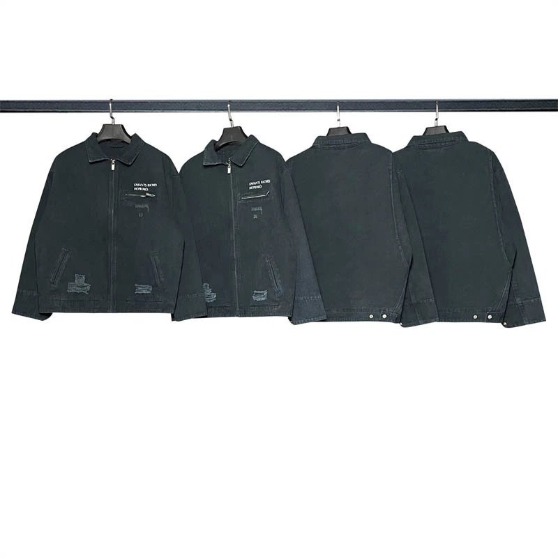 Enfants Riches Déprimés Distressed Black Workwear Jacket - 5