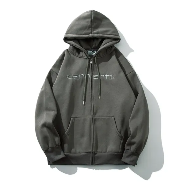Carhartt Script Logo Hoodie Beige / Gray / Black / Olive / Navy / Purple / Orange / Forest Green - 26