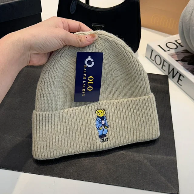Ralph Lauren Hats Polo Bear Embroidered Cuffed Knit Beanie product detail image 13
