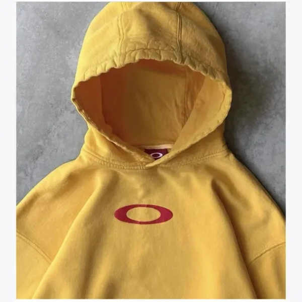 Oakley Logo Hoodie Yellow - 1