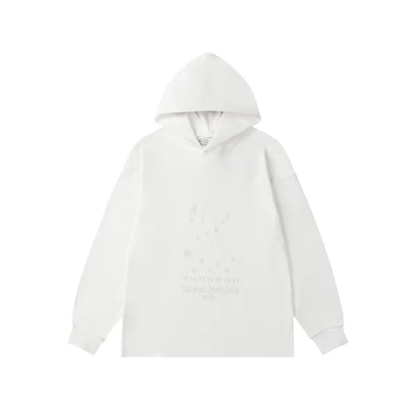 Maison Margiela Tabi Numerical Hoodie White - 1