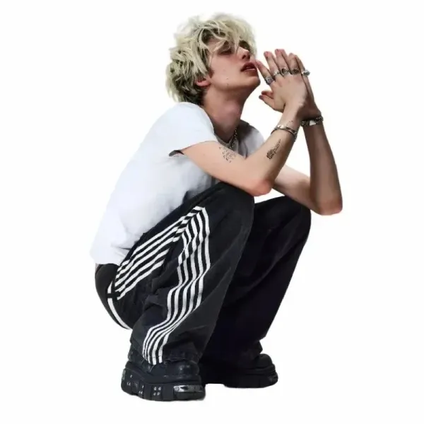 Spider-Man x Design Patchwork Distressed Wide-Leg Jeans - 15