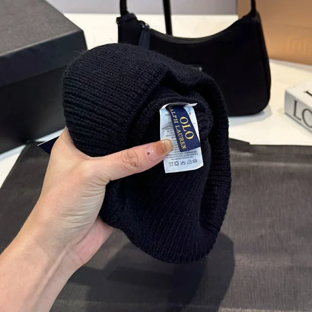 Ralph Lauren Hats Polo Bear Embroidered Cuffed Knit Beanie product detail image 8