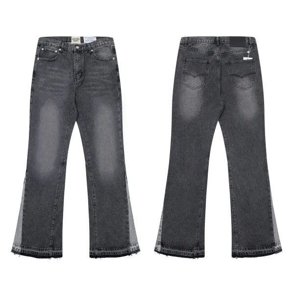 Gallery Dept. Distressed Flare Paint-Splatter Patchwork Denim Jeans - 29