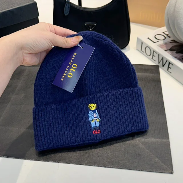 Ralph Lauren Hats Polo Bear Embroidered Cuffed Knit Beanie product detail image 15