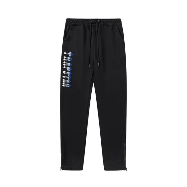 Philipp Plein Star Logo Embroidered Black Sweatpants - 1
