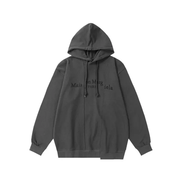 Maison Margiela Tabi Logo Hoodie Gray - 1
