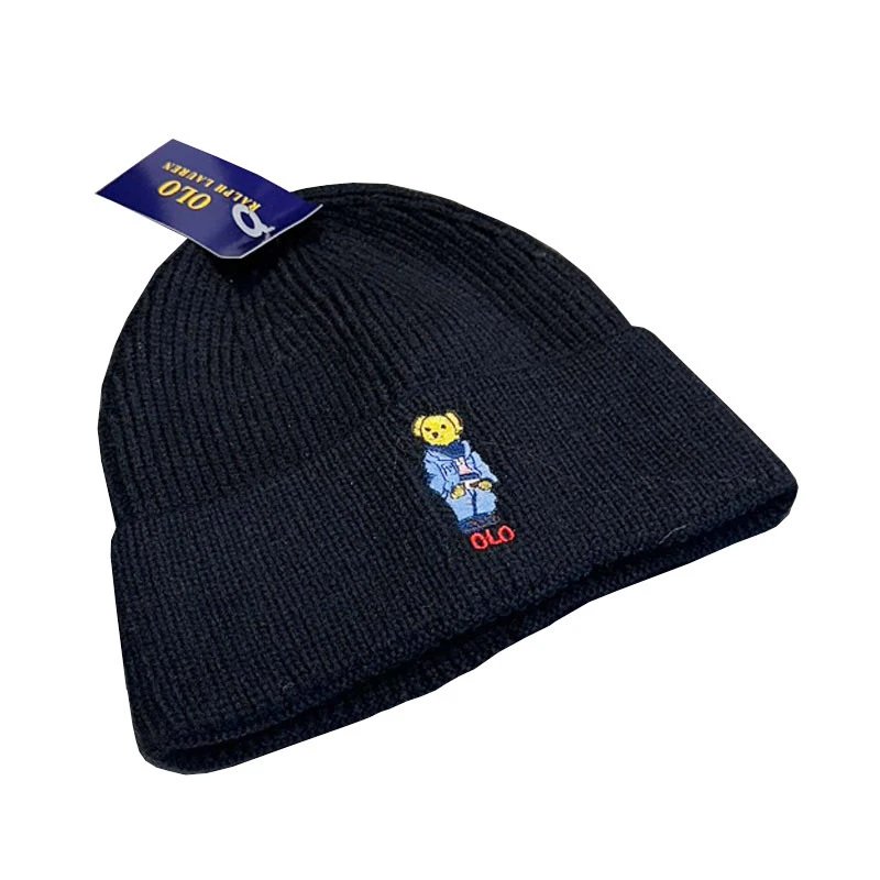 Ralph Lauren Hats Polo Bear Embroidered Cuffed Knit Beanie image 5