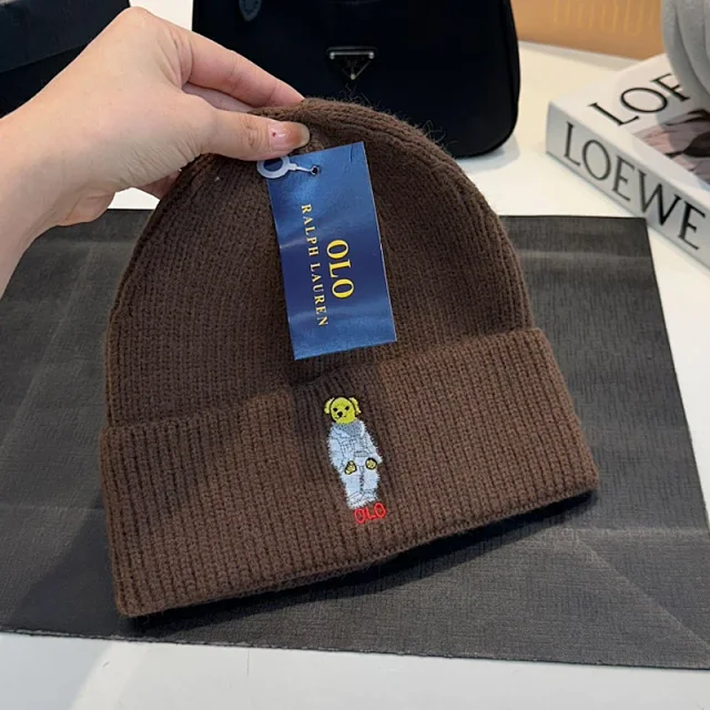 Ralph Lauren Hats Polo Bear Embroidered Cuffed Knit Beanie product detail image 17