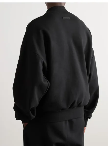 Fear of God Essentials Arch Logo Black Crewneck Sweatshirt - 6
