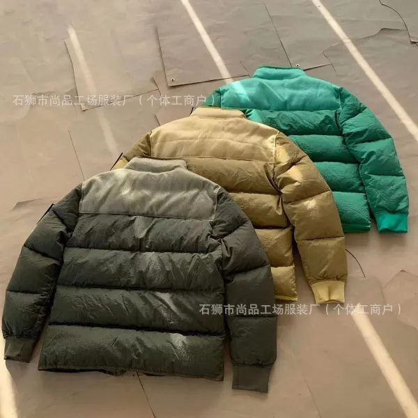 Stone Island Shadow Project Patchwork Puffer Jacket Olive - 5