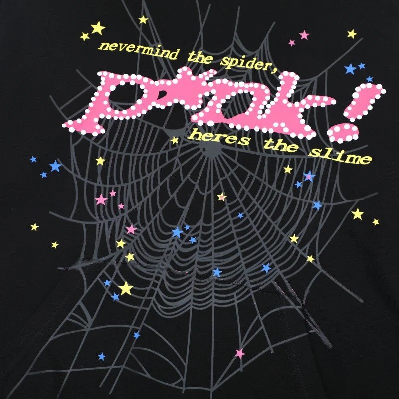 Spider P*ok! Spiderweb Graphic Hoodie Pink - 60