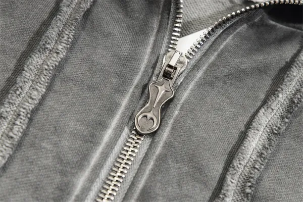 Maison Margiela Grey Deconstructed Hooded Jacket - 15