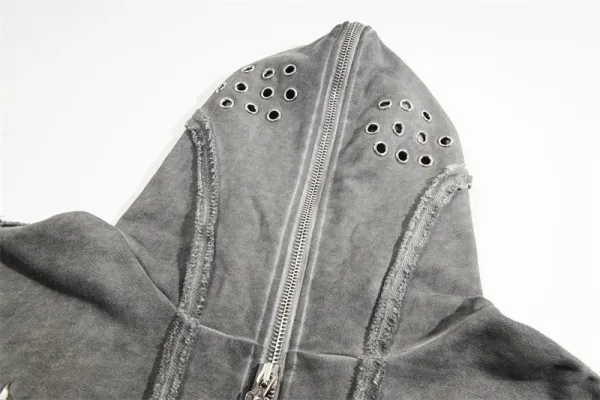 Maison Margiela Grey Deconstructed Hooded Jacket - 20