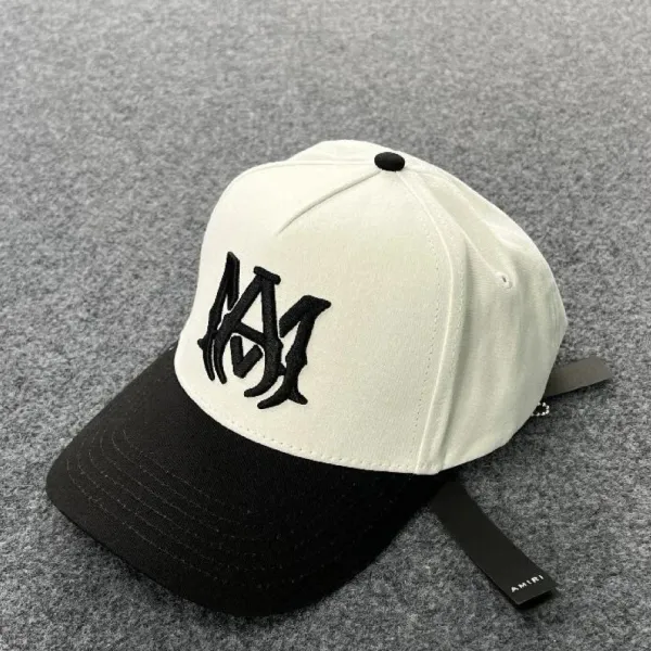 Amiri Logo Embroidered Two-Tone Baseball Cap - 1