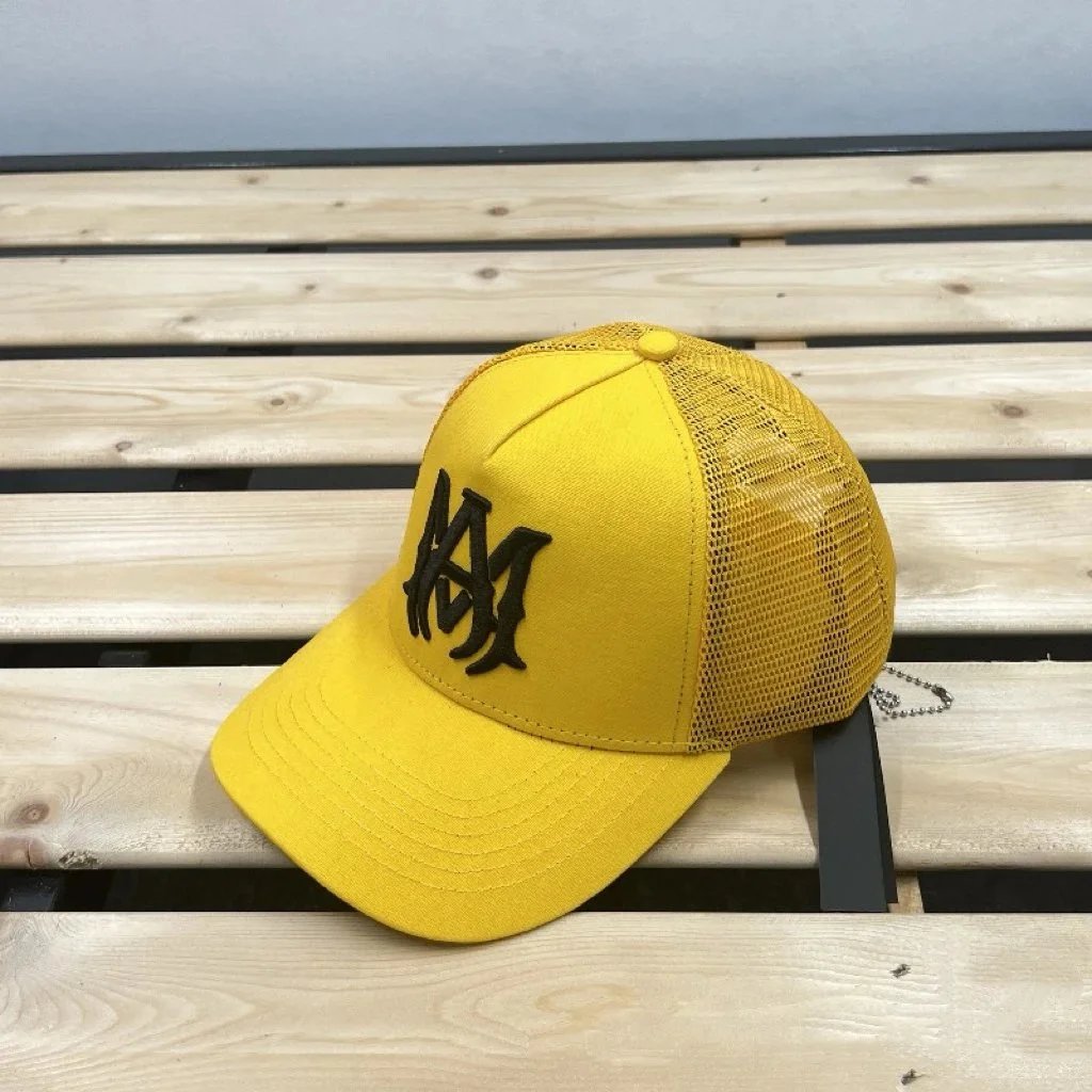 AMM Yellow Mesh Back Baseball Cap - 1