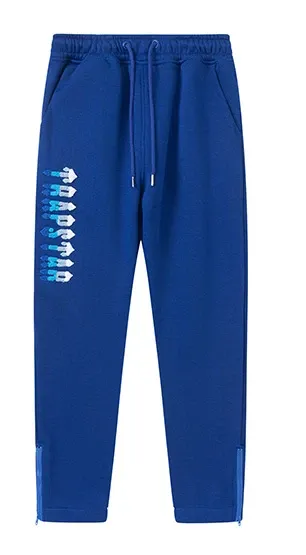 Trapstar Blue Logo Print Sweatpants - 1