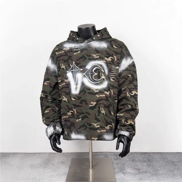 VEIL x Unknown Camo Spray-Paint Hoodie - 1