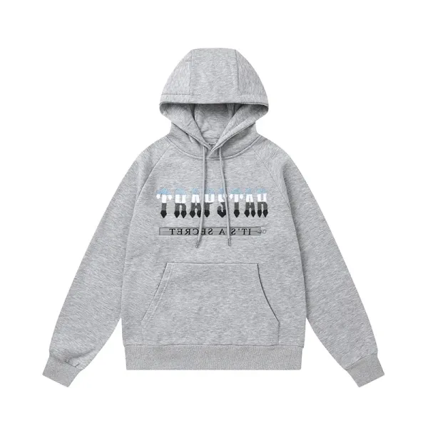Trapstar Secret Graphic Hoodie Gray - 1