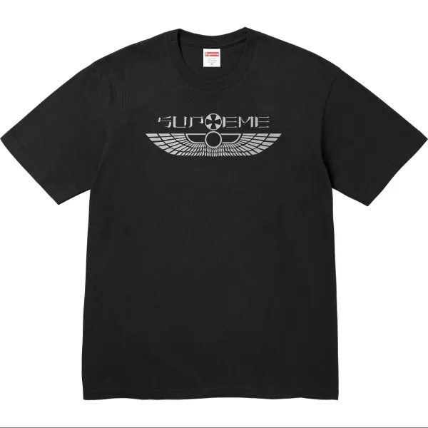 Supreme Wings Logo Black T-Shirt - 1