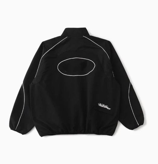 Off-White™ Oval Outline Windbreaker Black Jacket - 1