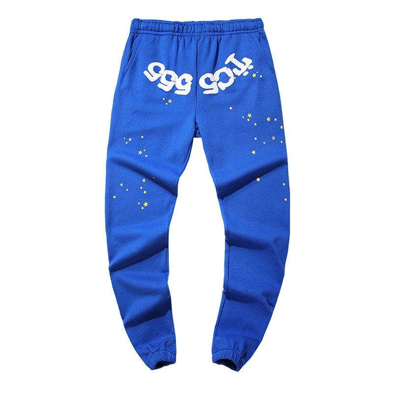Off-White x Unknown Collaboration Starry Print Blue Sweatpants - 1